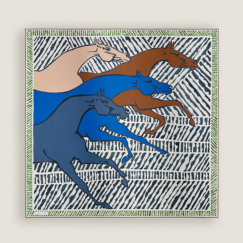 Au Triple Galop double face scarf 90 | Hermès USA